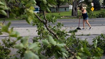 Severe storms knock out power and force cancellations of major sporting events in US midwest