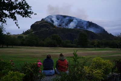 Firefighters remain at scene of Arthur’s Seat blaze