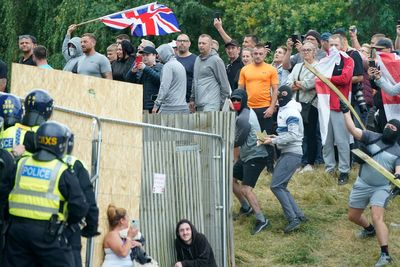 Brothers jailed after rioting outside asylum seeker hotel