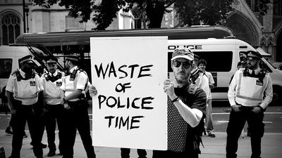 “Peaceful citizens of conscience have become terrorists, at the will of a human rights lawyer turned authoritarian." Massive Attack hit out at the "moral vacuum" of Keir Starmer's government as musician Peter Perrett, 73, is arrested at London protest