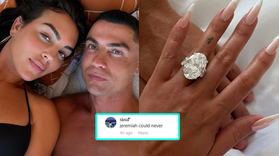Cristiano Ronaldo Proposes To GF With Absolute Behemoth Of A Diamond Ring