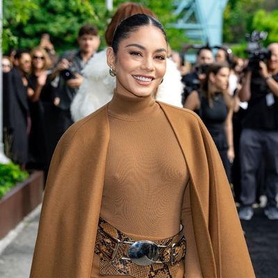 Vanessa Hudgens's Chrome Nails Are So Shiny, She Can Probably See Her Own Reflection