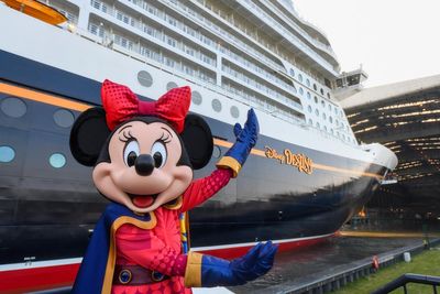 Behind the scenes at the float-out of Disney’s latest $900 million cruise ship