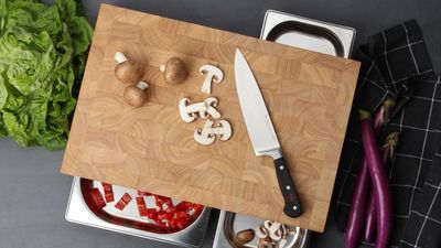 I Just Found a Triple-Threat Cutting Board That Acts As a Food Prep Station — What More Could You Want?