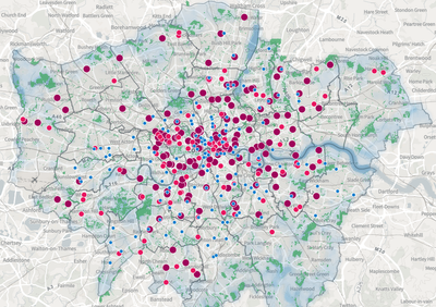 Interactive map shows London's coolest places to relax as city boils in 33C heatwave