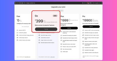OpenAI Seems to Have Quietly Launched ₹399 ChatGPT Go Plan in India