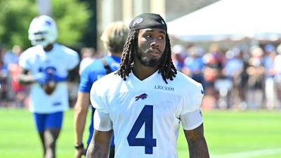 Josh Allen Greets James Cook As Bills RB Returns to Practice After Hold-In