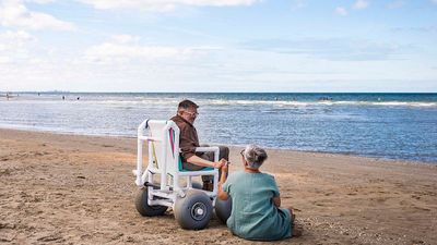 How can beaches be made more accessible to people with reduced mobility?