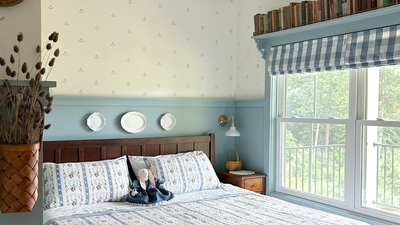 This nostalgic DIY recreates one of this year's biggest trends – here's how to turn a $2.50 find into an expensive-looking 'wallpaper'