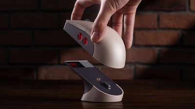This retro-styled programmable high-polling wireless mouse comes with a charging dock for under $60 USD