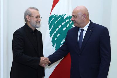 Lebanon says it rejects foreign intervention during visit by top Iranian official Ali Larijani