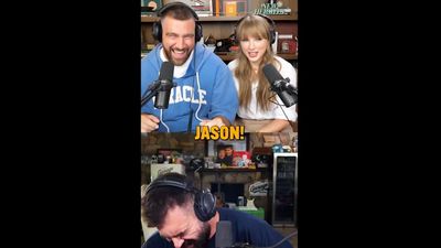 Jason Kelce Left Breathless After Lengthy Taylor Swift Intro in 'New Heights' Teaser