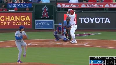Mike Trout Could Only Smile After First MLB At-Bat vs. Shohei Ohtani