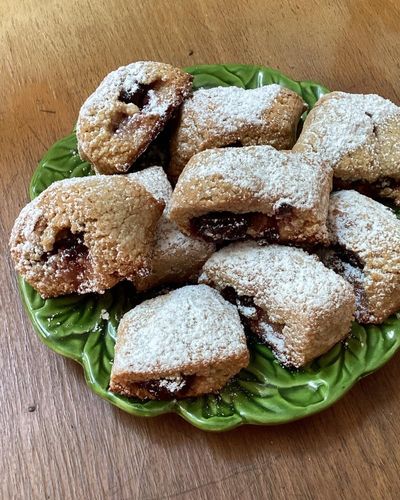 Rachel Roddy’s recipe for almond and cherry biscuits