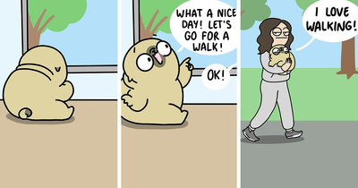 Comics That Perfectly Show The Everyday Life Of An Artist, Her Family, And One Spoiled Pug (23 New Pics)