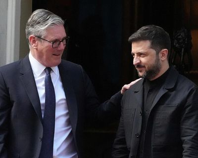 Zelenskyy says he discussed security guarantees for Ukraine with Starmer at No 10 meeting – as it happened