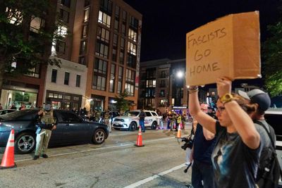 Trump makes false claims about crime in Washington DC as homeless camps are cleared