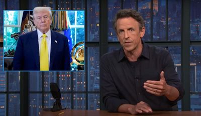 Seth Meyers on Donald Trump’s DC police takeover: ‘This is all just theater’