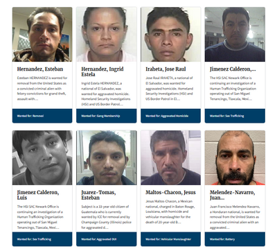 ICE Names Most Wanted Criminals, Offers $45 Million in Rewards Nationwide