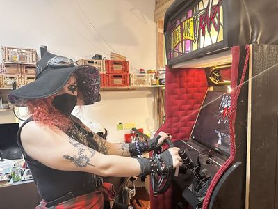 Mass layoffs, studio closures, and the live-service graveyard are no match for the legally distinct Nightmare Kart arcade cabinet