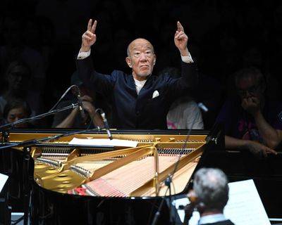 Royal Philharmonic Orchestra/Hisaishi review – frothing strings and quacking brass as Studio Ghibli’s composer debuts