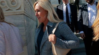 Marjorie Taylor Greene smells defeat, tucks her tail, and reverts to her default Donald Trump factory settings