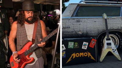 “Recreating this piece of metal history wasn’t just a challenge, it was a privilege”: Jason Momoa orders super-gnarly replica of James Hetfield’s iconic Elektra OGV – and this Polish luthier recreated every last detail