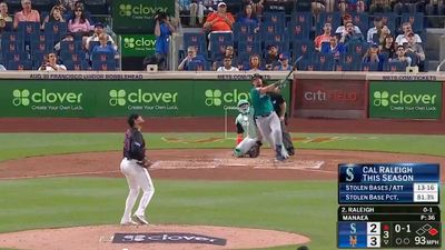 Cal Raleigh Becomes First to 100 RBI This Season on Absolute Moonshot Home Run
