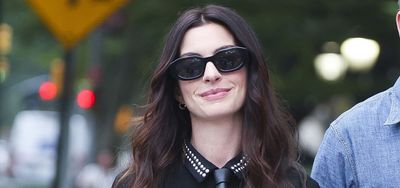 Anne Hathaway leans into tailoring in a major way; this accessory will leave fashion fans divided