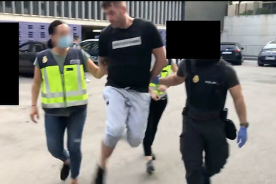 Moment UK drug kingpin who ran £26m empire dances for the camera as he’s arrested by police in Spain