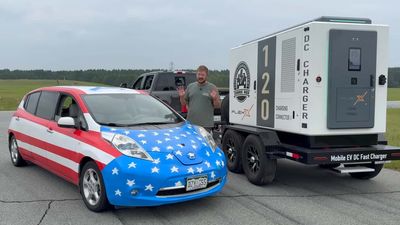 This Nissan Leaf Limo Has Two Batteries. Here’s How Far It Can Go On Empty
