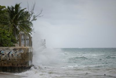 Hurricane Erin Intensifies Offshore, Lashes Caribbean With Rain