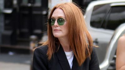 Julianne Moore’s Birkenstock sandal and white jeans pairing takes the hassle out of summer styling - and she's worn this formula time and time again