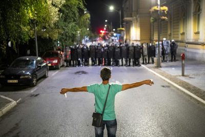 Serbia's President Vows 'Strong Response' After Days Of Unrest
