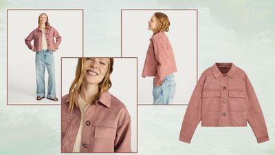 This faux suede jacket will be a chic cover-up for the coming weeks and you can pick it up with your weekly food shop