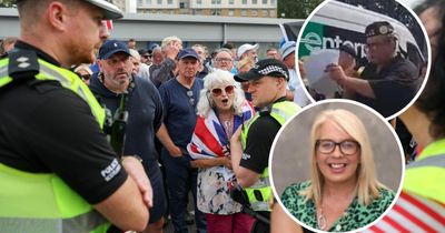 Reform councillor shares stage with 'neo-Nazi' at protest in Falkirk