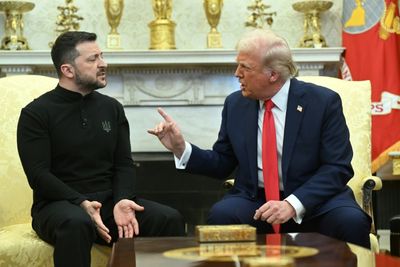 Zelensky Returns To Site Of Stunning Oval Office Shouting Match