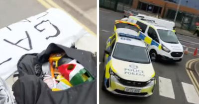 Two arrests after pro-Palestine protesters blockade Edinburgh arms firm factory