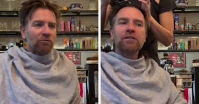 Scottish actor Ewan McGregor shaves his head to 'stand with people with cancer'