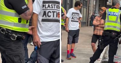 Police Scotland respond as officers detain 'pro-plasticine' activist in viral video