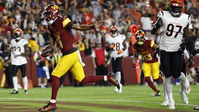 Jayden Daniels's Preseason Rushing Touchdown Had Commanders Fans Holding Their Breath