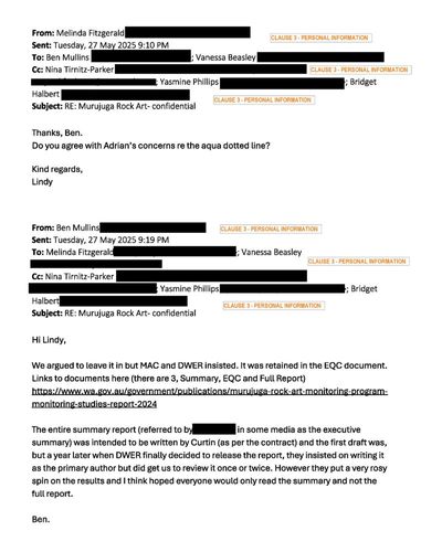 WA government put ‘very rosy spin’ on report into Woodside emissions at Murujuga, scientist’s private email says