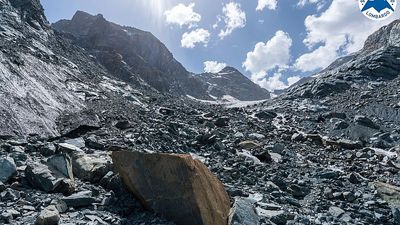 Italy's Ventina glacier has melted so much geologists now can only monitor it remotely