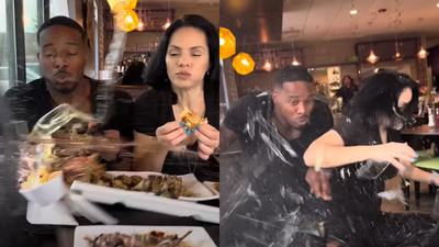 Peep The Horrifying Moment A Car Crashed Into Influencers Filming At A Restaurant