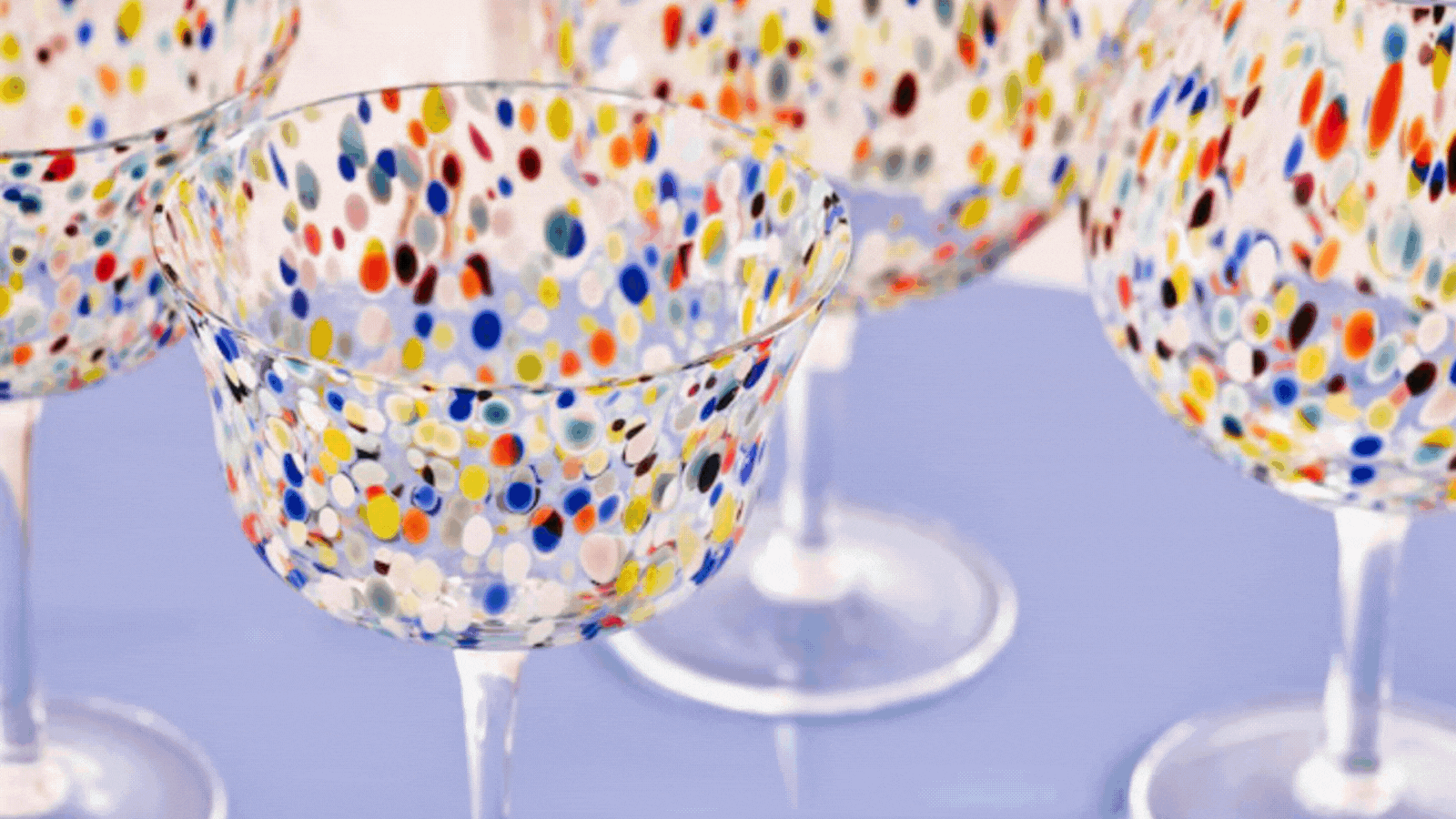 Everyone Is Buying This Confetti-Inspired Glassware That Makes Every Soirée Feel Like More of a Party This Summer