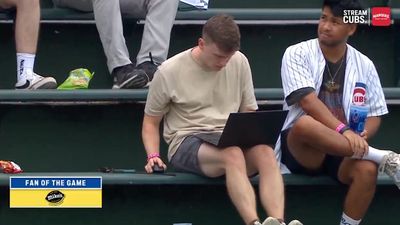 Cubs Fan Caught Using Computer in Stands Had MLB Fans Cracking Up