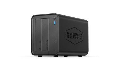 This 2-bay NAS can accommodate up to 60TB of hard drive storage and supports up to 50 user accounts