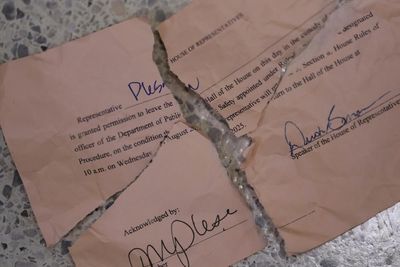 Texas Democrats tear ‘permission slips’ imposed by Republican house speaker