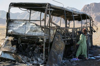Bus crash in Afghanistan kills more than 70 Afghans returning from Iran