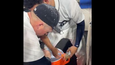 Detroit Tigers Offer Rare Behind-the-Scenes Look at Complicated Gatorade Bath Process